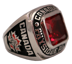  CANADIAN RED STONE CHAMPIONSHIP RING 2 - SIDE 