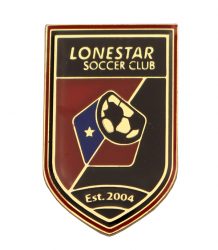  LONESTAR SOCCER CLUB DIE STRUCK PIN 