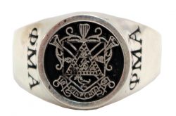  OMA STYLE 1 Fraternity RING - FRONT 