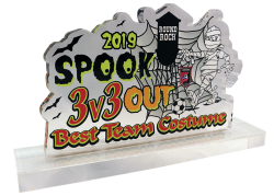  2019 SPOOK OUT HALLOWEEN COSTUME ACRYLIC AWARD 