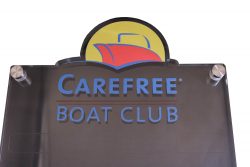  CAREFREE BOAT CLUB UV PRINT PLAQUE TOP 