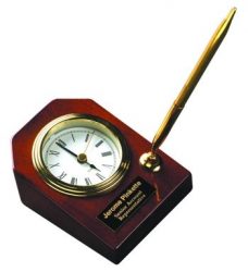  NAME PLATE ON CLOCK AND PEN 