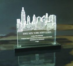  acrylic custom cityscape AWARD 