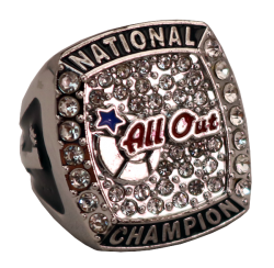  ALL OUT RING WHITE STONE CHAMPIONSHIP RING 